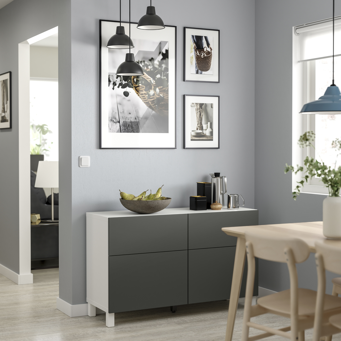 BESTÅ, storage combination with doors/drawers. 3 of 6 open dialog