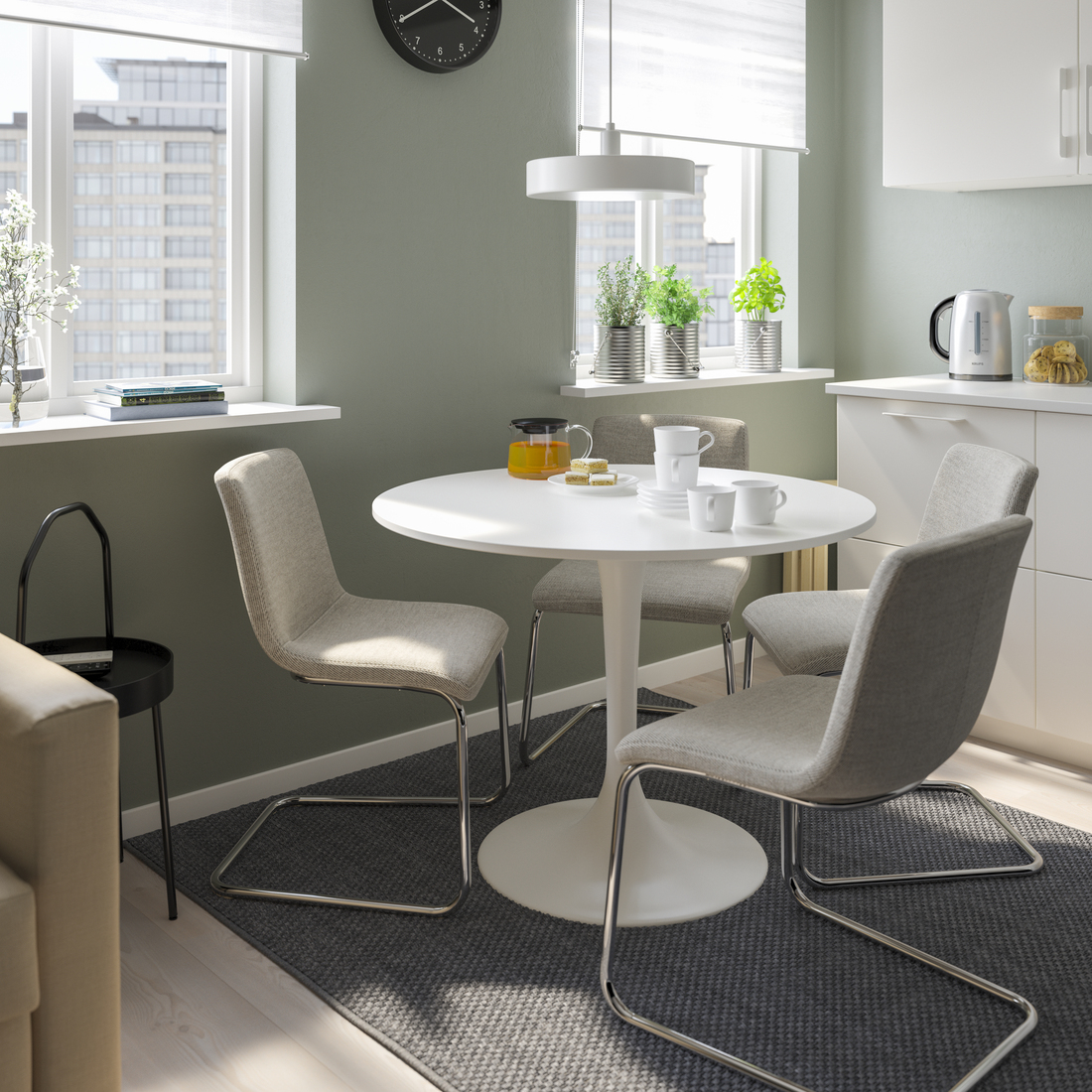DOCKSTA, round dining table. 6 of 7 open dialog
