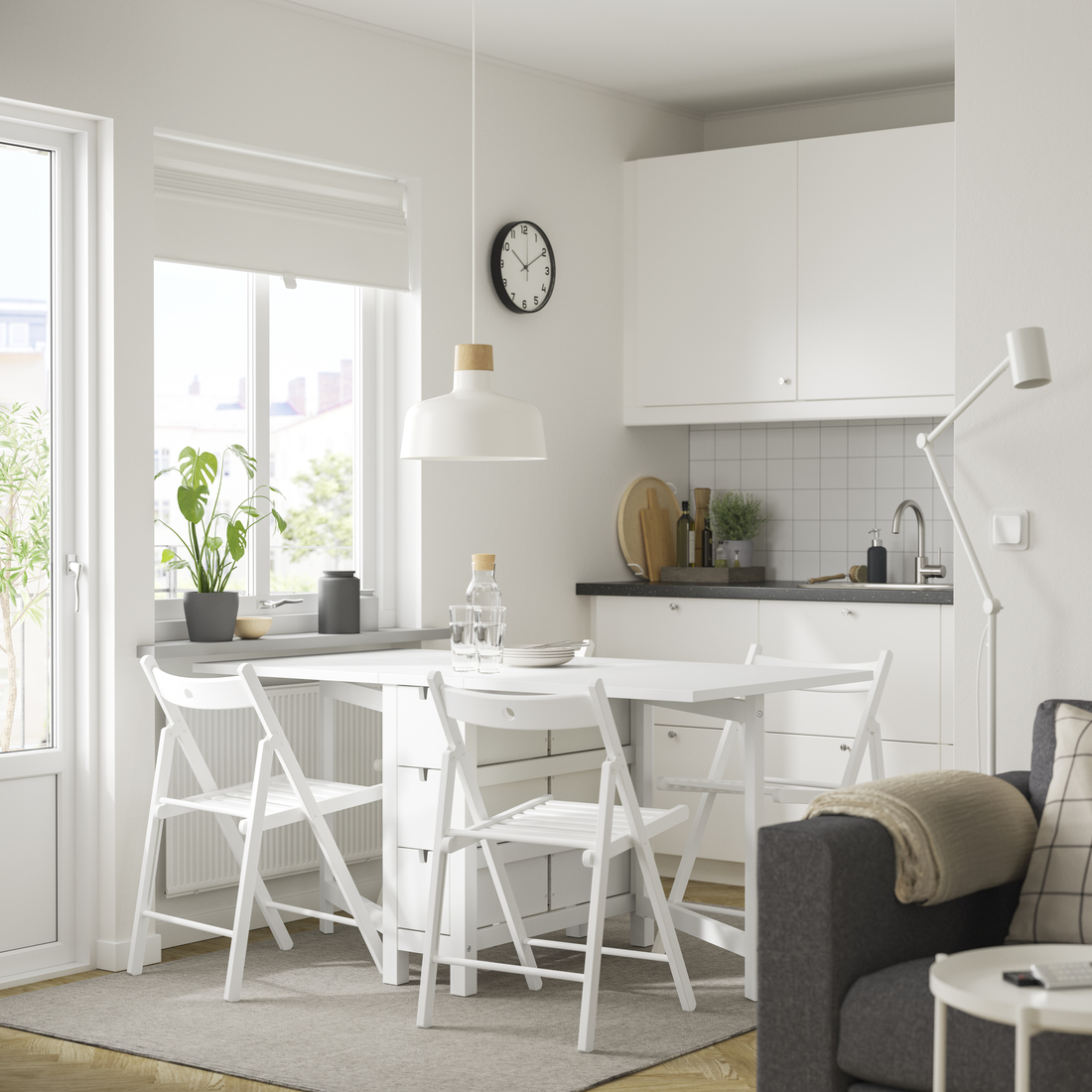 NORDEN, mesa de comedor ala abatible. 3 de 7 abrir diálogo