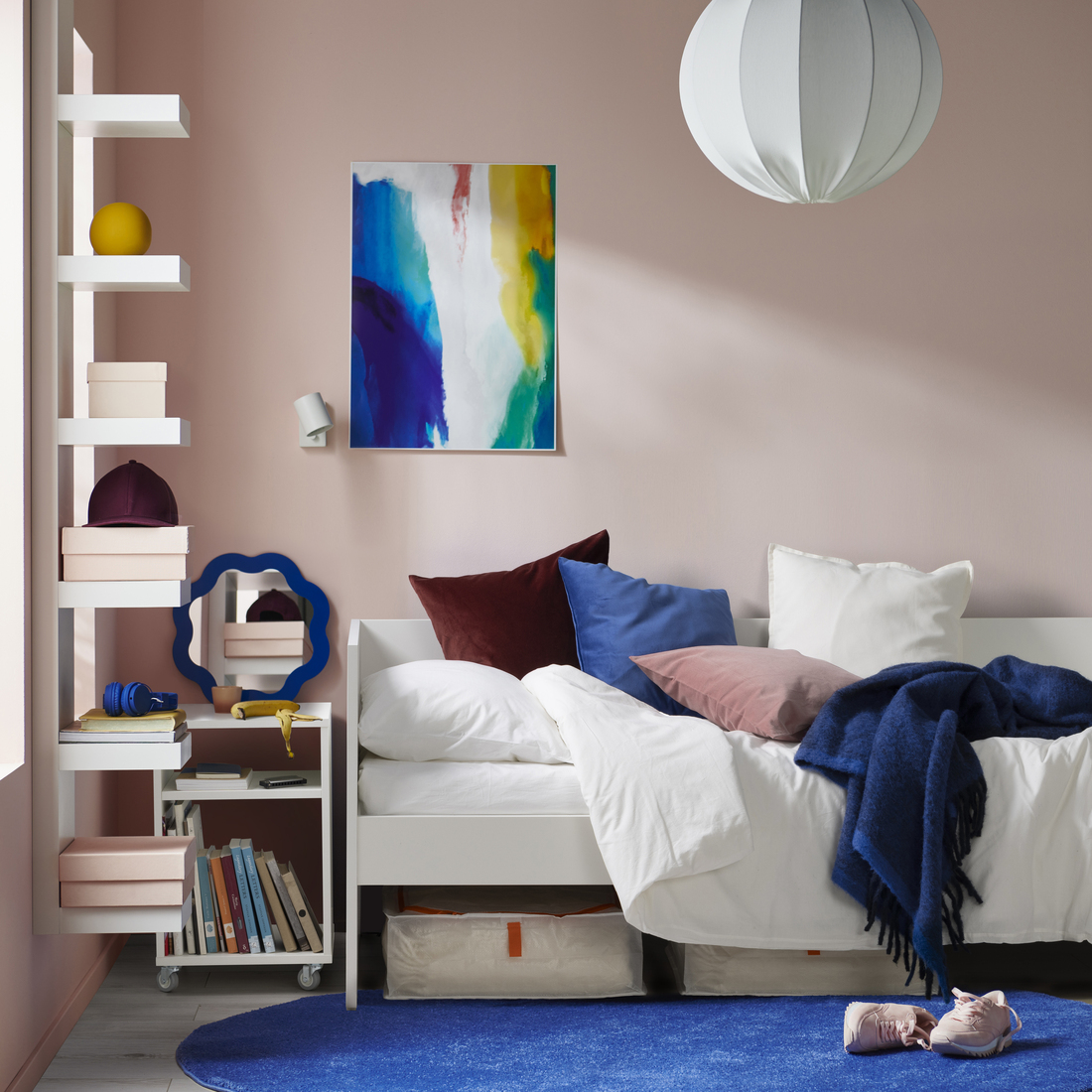 VIHALS, daybed frame without mattress. 3 of 6 open dialog