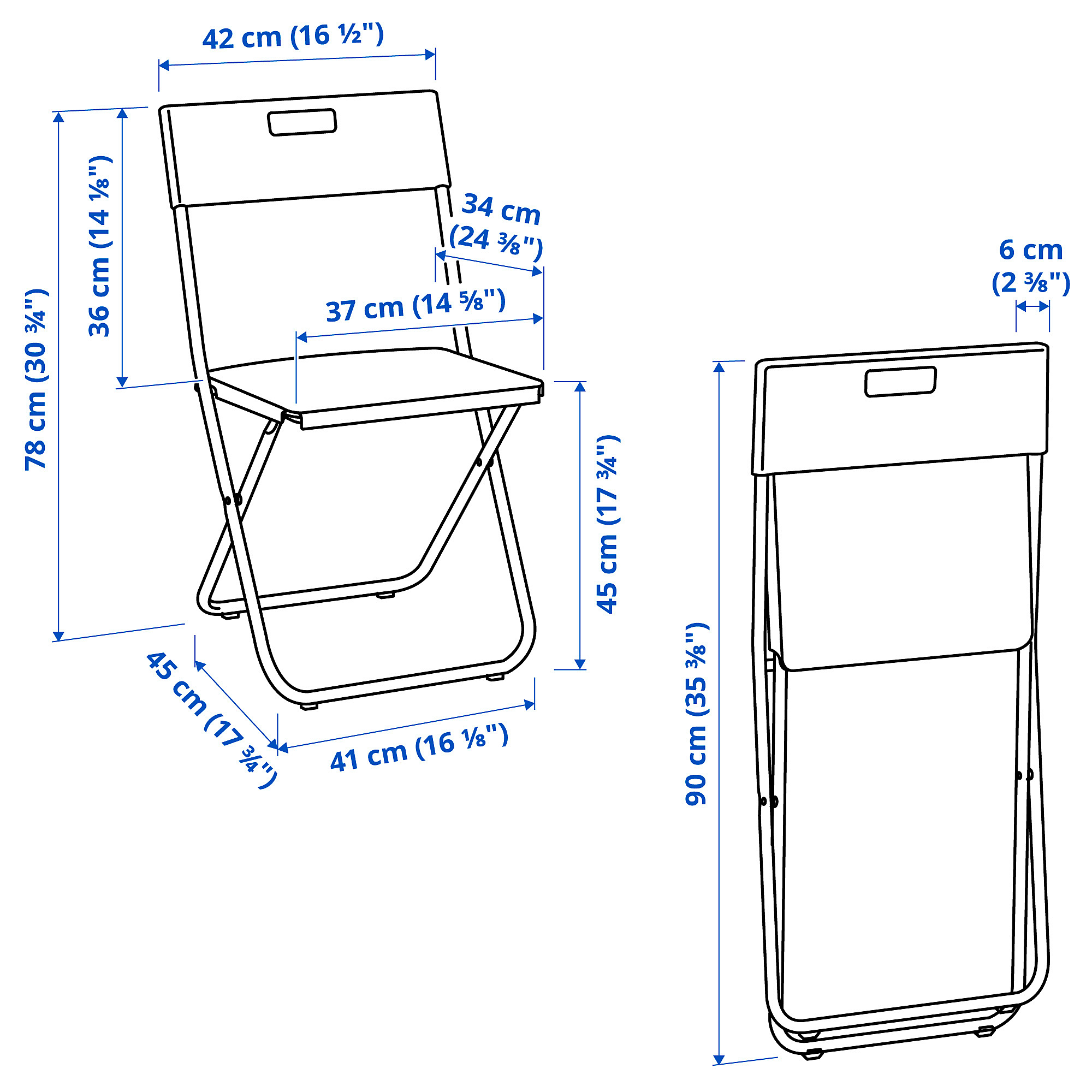 GUNDE, silla plegable. 6 de 6 abrir diálogo