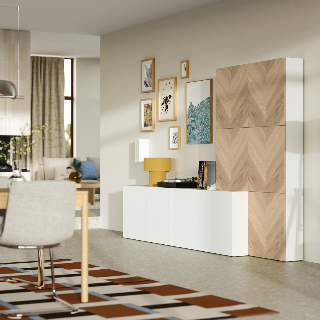 BESTÅ, aparador con puertas. 2 de 4 abrir diálogo