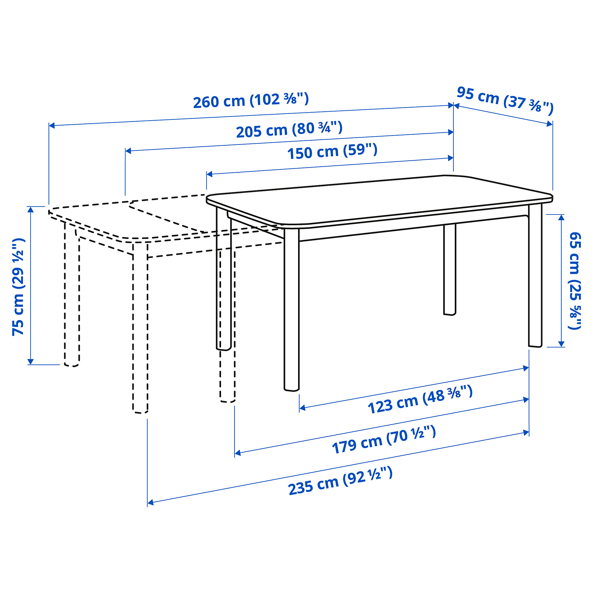 STRANDTORP / TOBIAS, Mesa de comedor extensible y 6 sillas. 7 de 8 abrir diálogo