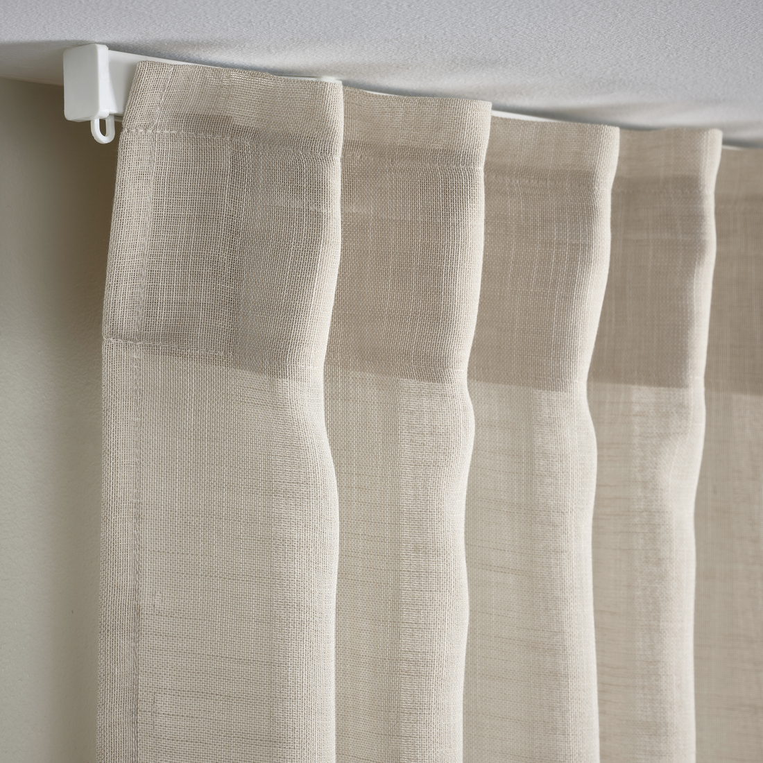 HÄLLEBRÄCKA, cortinas visillo con cinta de fruncir, 1 par. 6 de 7 abrir diálogo