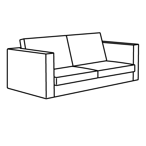 SALTSJÖBADEN 2 seat sofa frame 