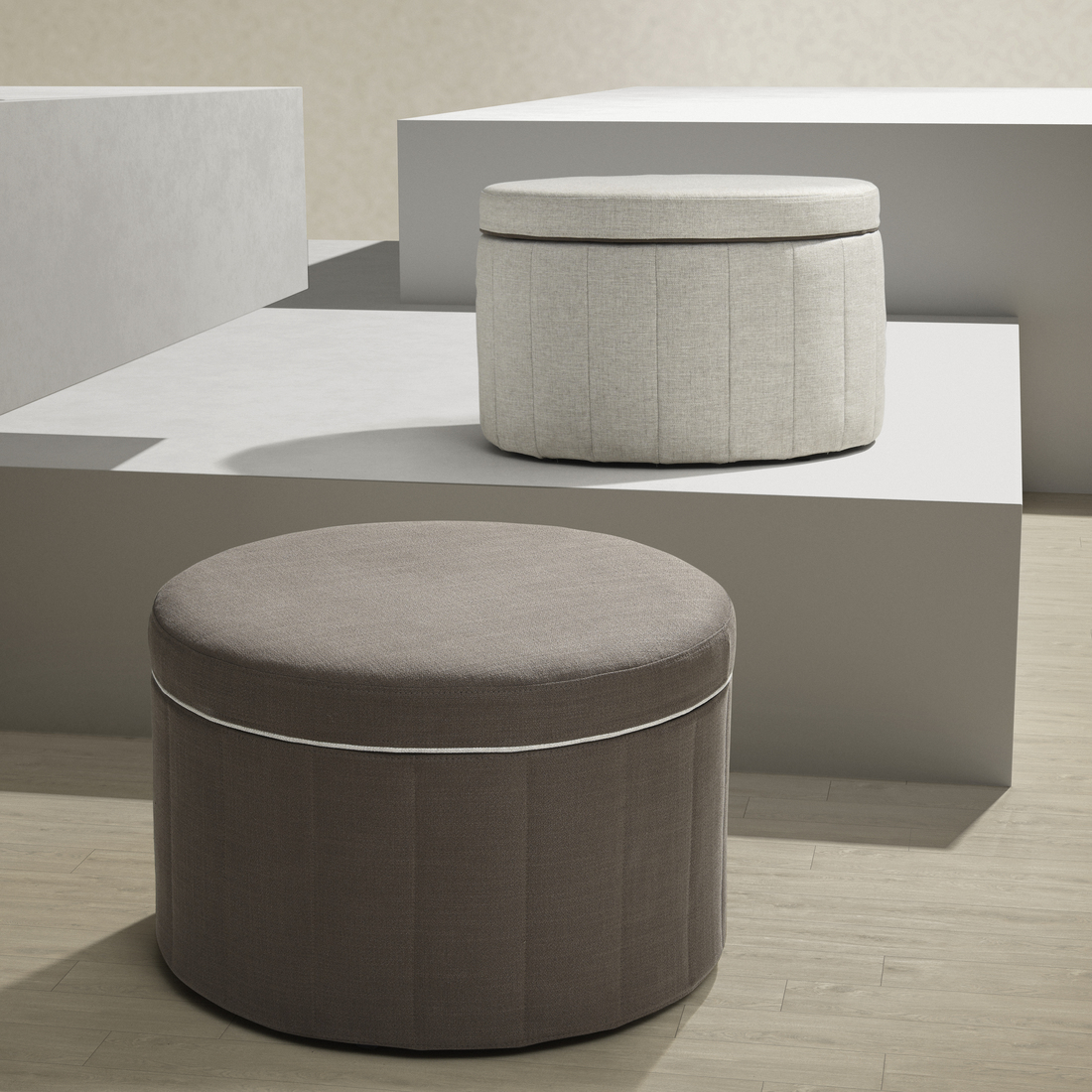 SIDSJÖ, pouffe with storage. 7 of 8 open dialog