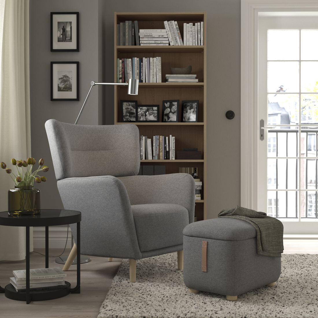 OSKARSHAMN, wing chair. 2 of 6 open dialog
