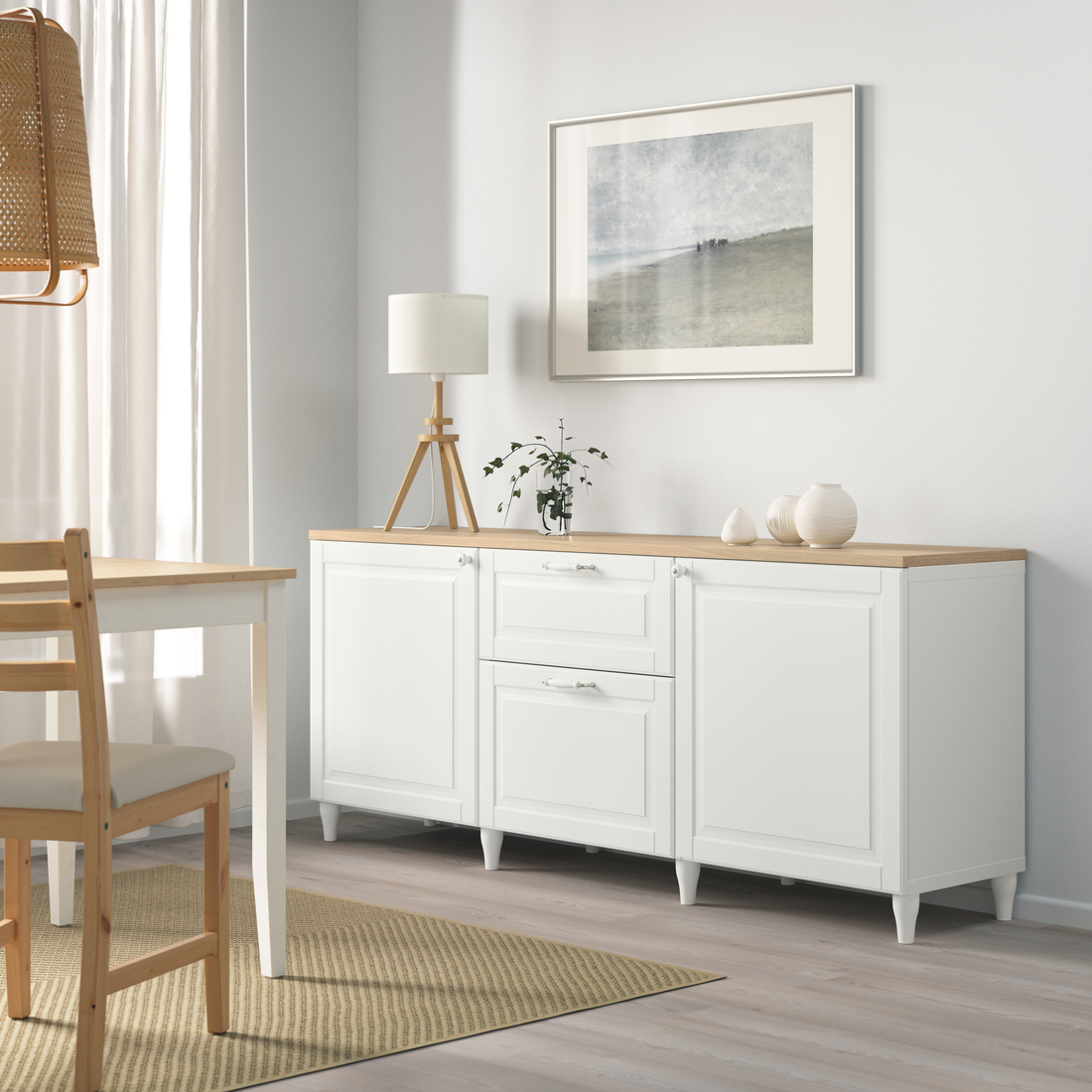 BESTÅ, sideboard with drawer runner, soft-closing. 2 of 6 open dialog