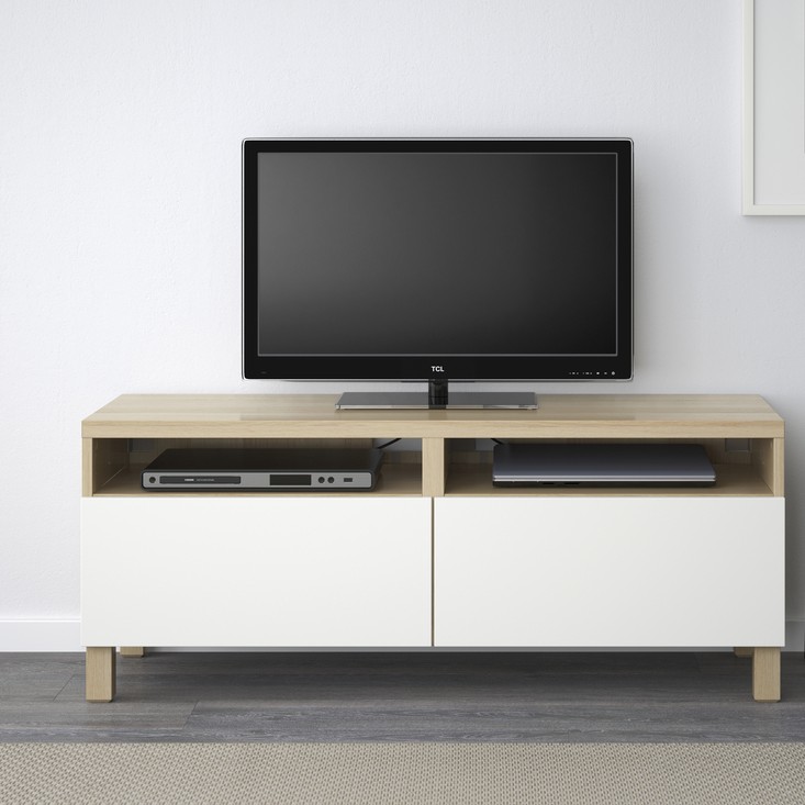 BESTÅ, mueble TV con riel para cajón, cierre suave Lappviken. 2 de 6 abrir diálogo