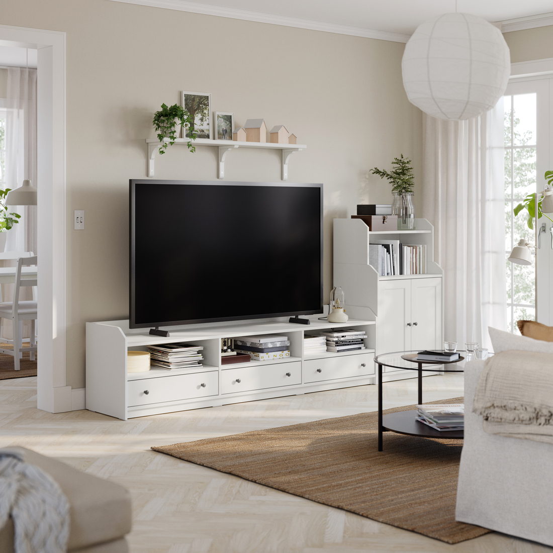 HAUGA, mueble TV con almacenaje. 2 de 9 abrir diálogo