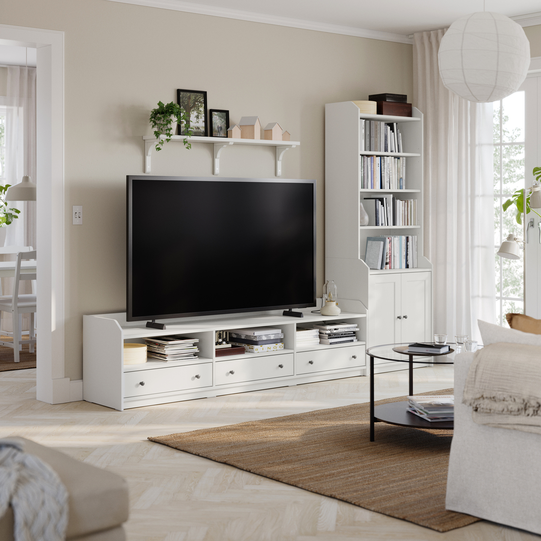HAUGA, mueble TV con almacenaje. 2 de 9 abrir diálogo