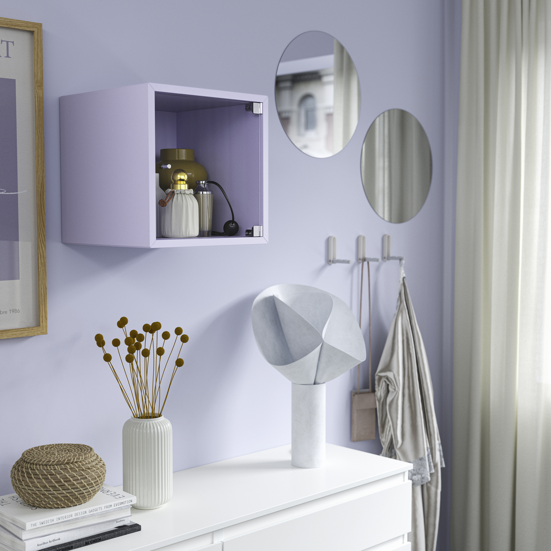 EKET, mueble de pared con puerta de vidrio. 2 de 4 abrir diálogo