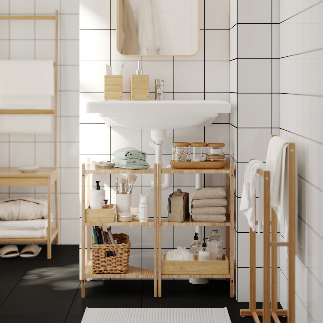 RÅGRUND, estantería esquina para baño. 3 de 4 abrir diálogo