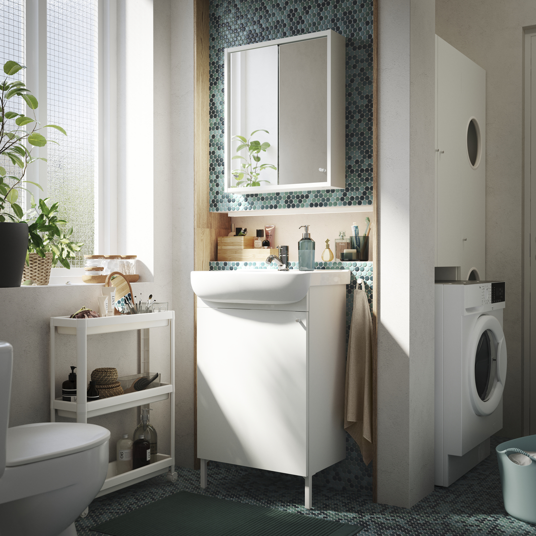 NYSJÖN, armario para lavabo. 3 de 4 abrir diálogo