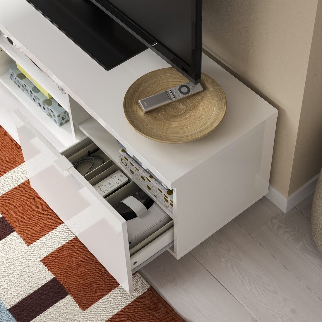 BYÅS, mueble TV. 3 de 5 abrir diálogo