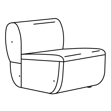 LILLESÄTER 1-seat section 