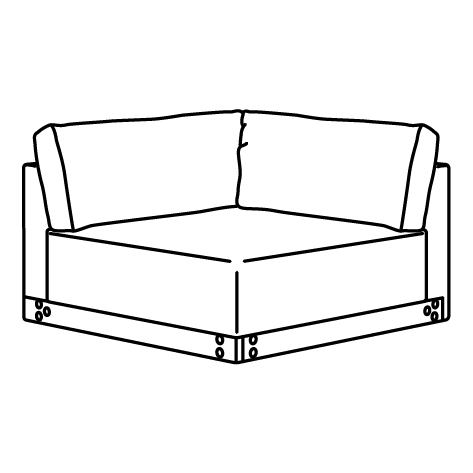 UPPÅKRA corner module frame 