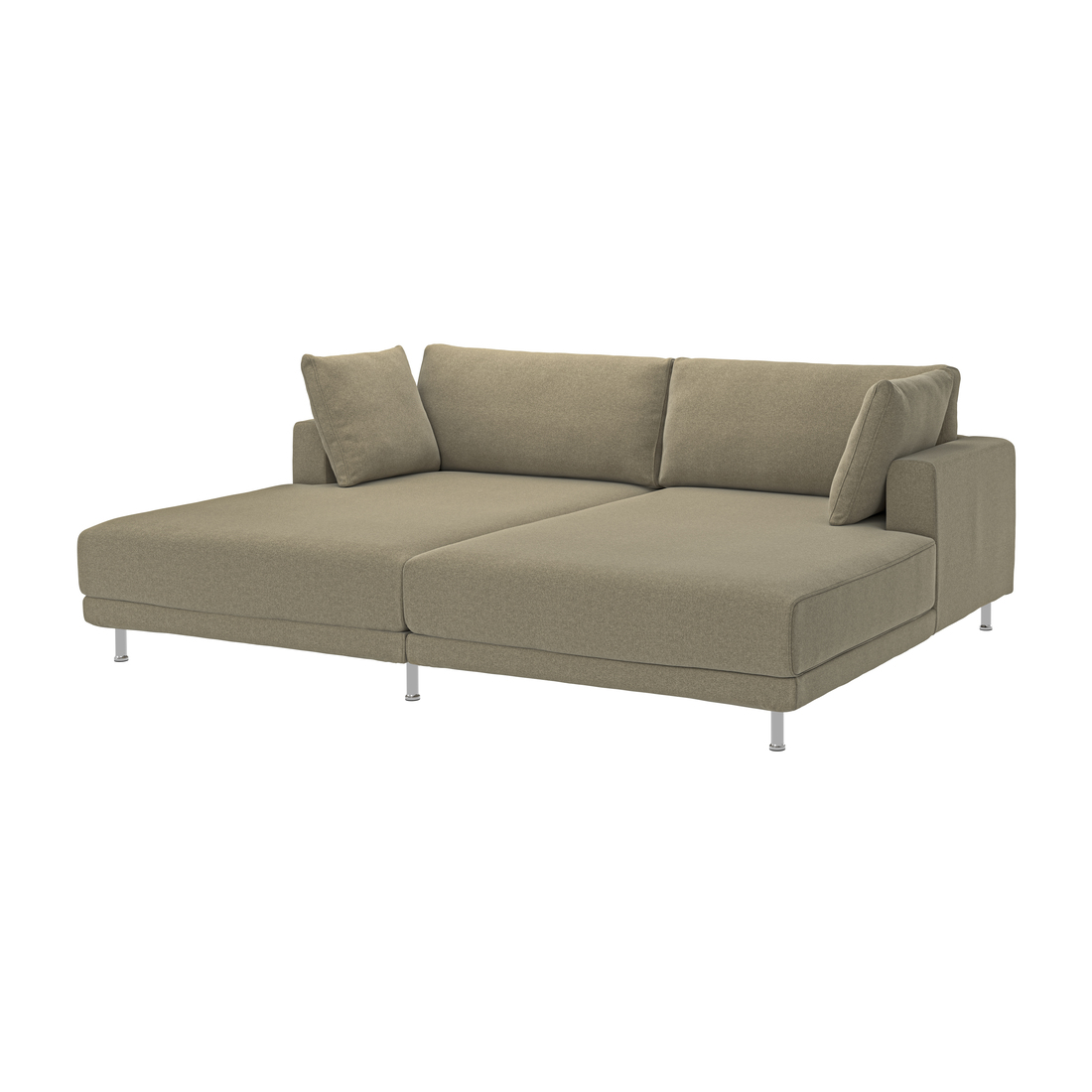 Select colour variation: with chaise/Johanneshov brown-beige