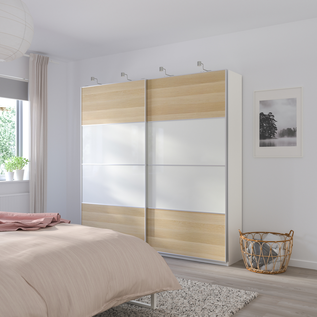 MEHAMN, 4 panels for sliding door frame. 2 of 4 open dialog