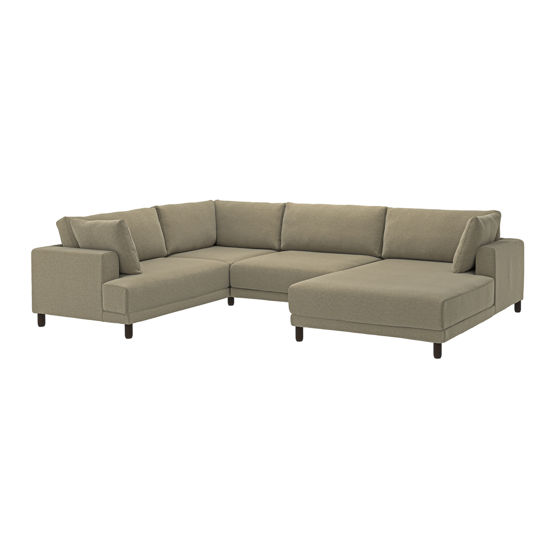 Select colour variation: with chaise, right/Johanneshov brown-beige