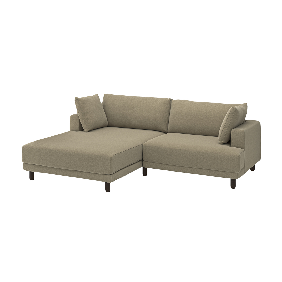 Current variation: with chaise, left/Johanneshov brown-beige