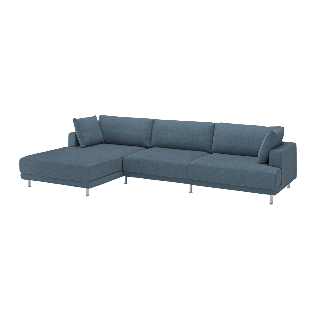 Select colour variation: with chaise, left/Axvall dark gray-blue