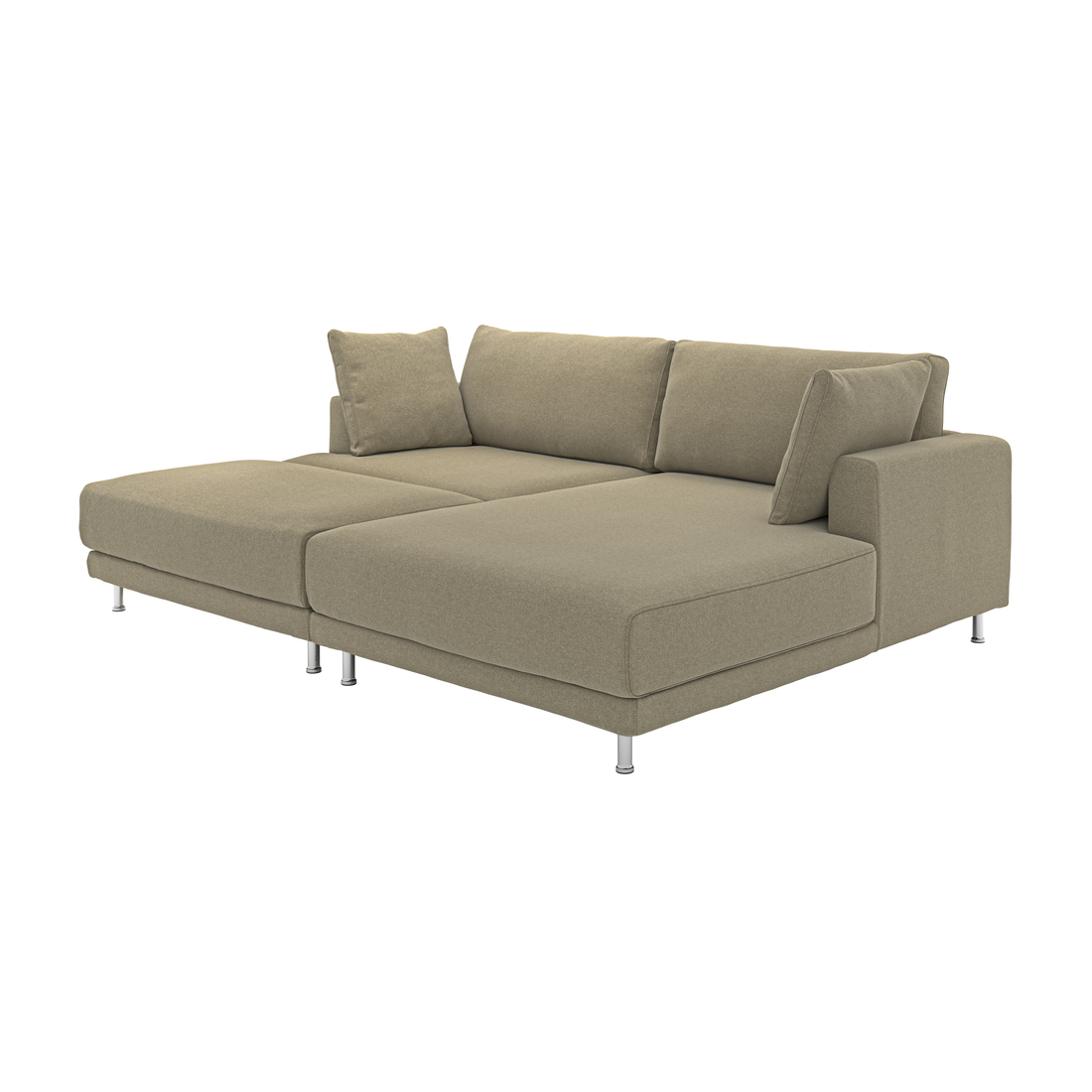 Select colour variation: with chaise, right with footstool/Johanneshov brown-beige