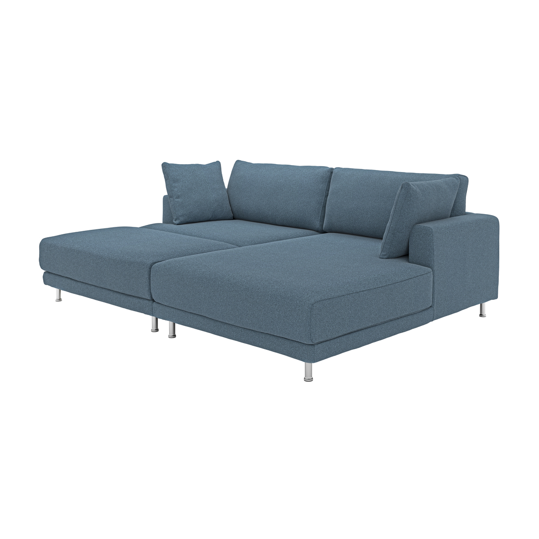 Select colour variation: with chaise, left with footstool/Axvall dark gray-blue