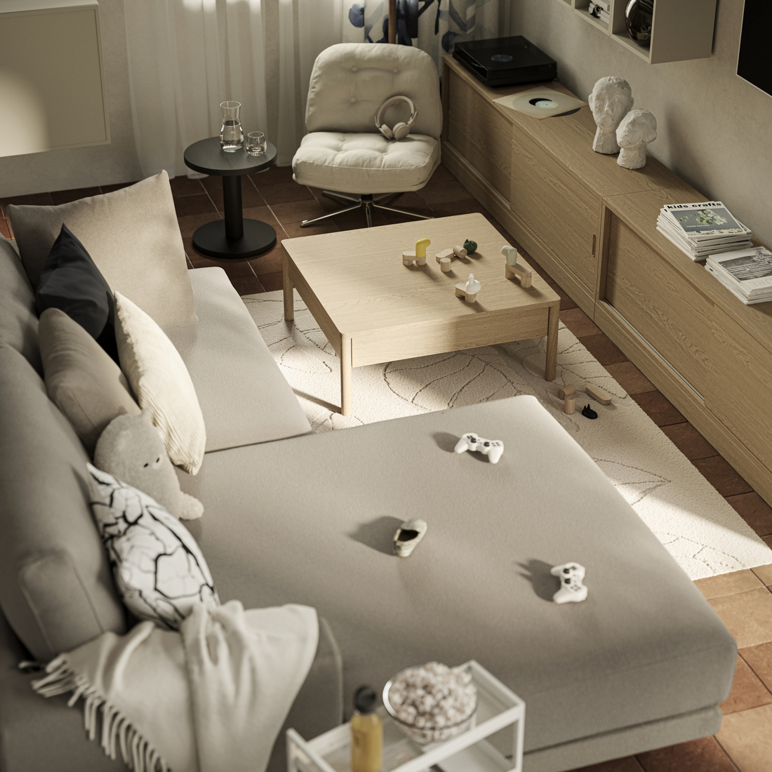 UPPÅKRA, sectional, 3-seat. 2 of 6 open dialog