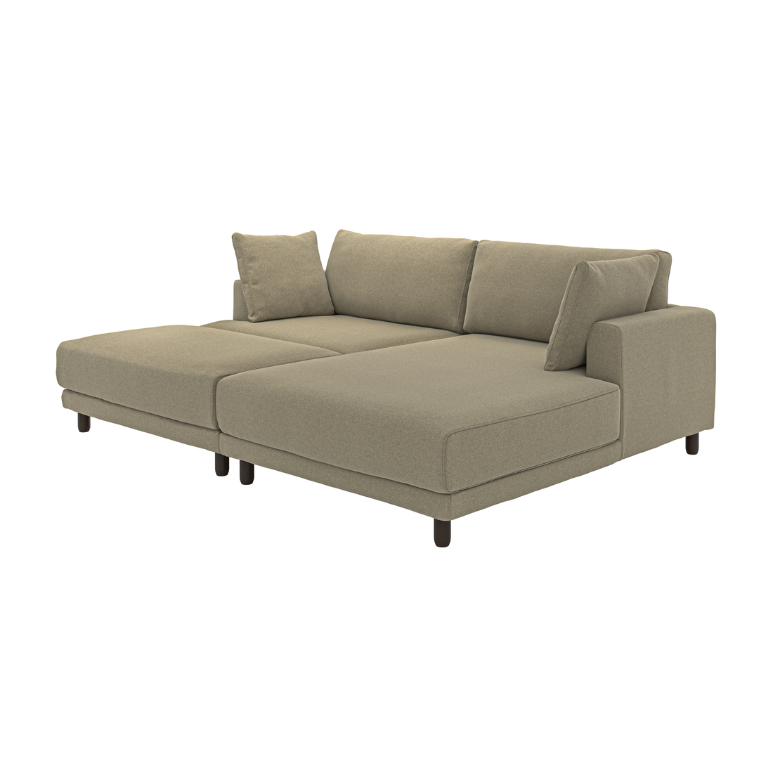 Select colour variation: with chaise, right with footstool/Johanneshov brown-beige