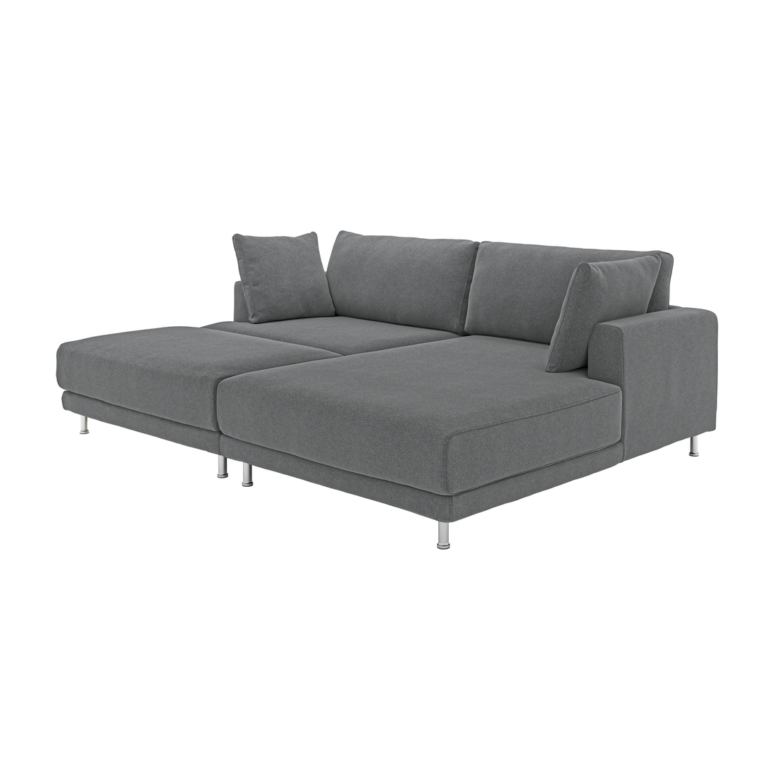 Select colour variation: with chaise, right with footstool/Johanneshov dark gray