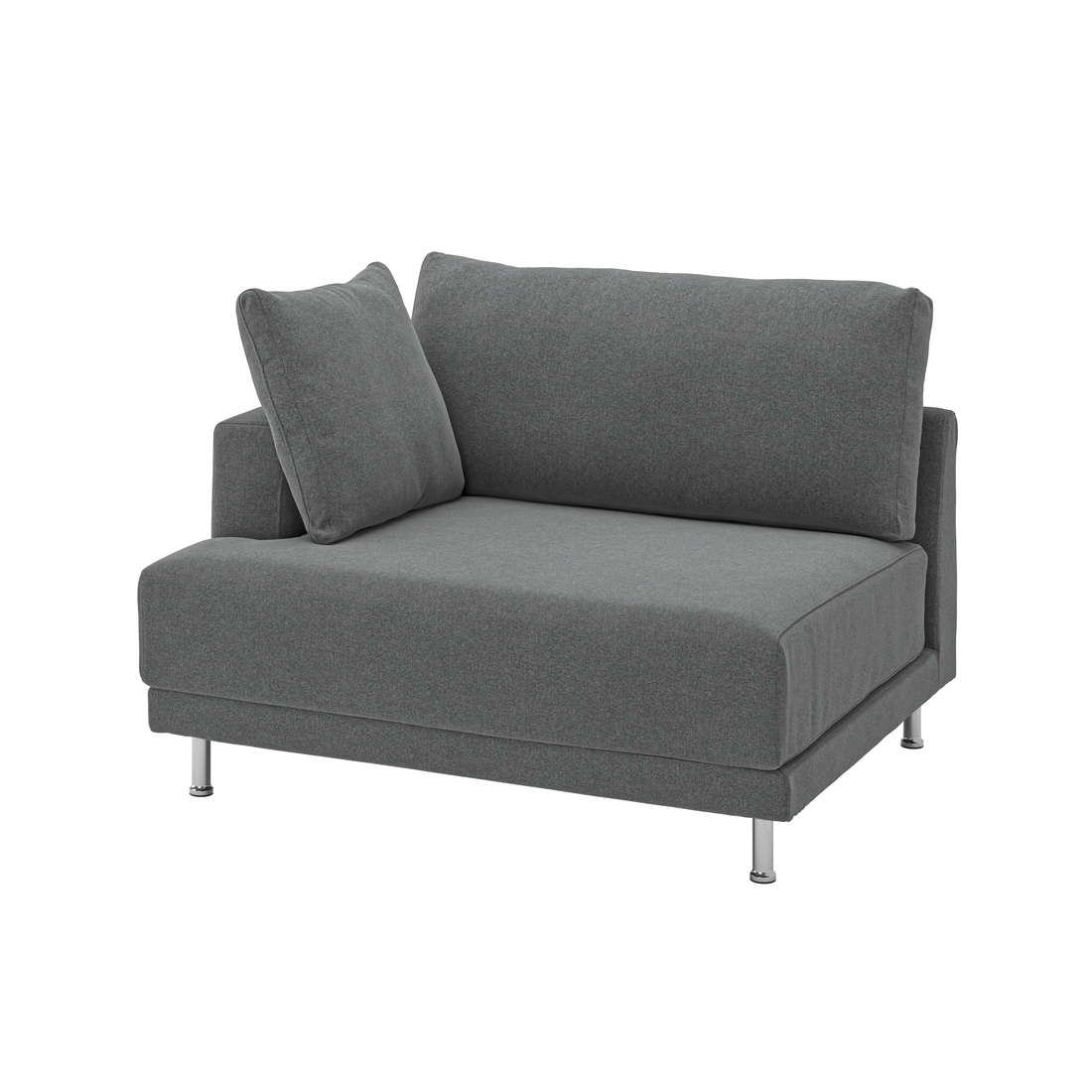 Select colour variation: with armrest left/Johanneshov dark gray