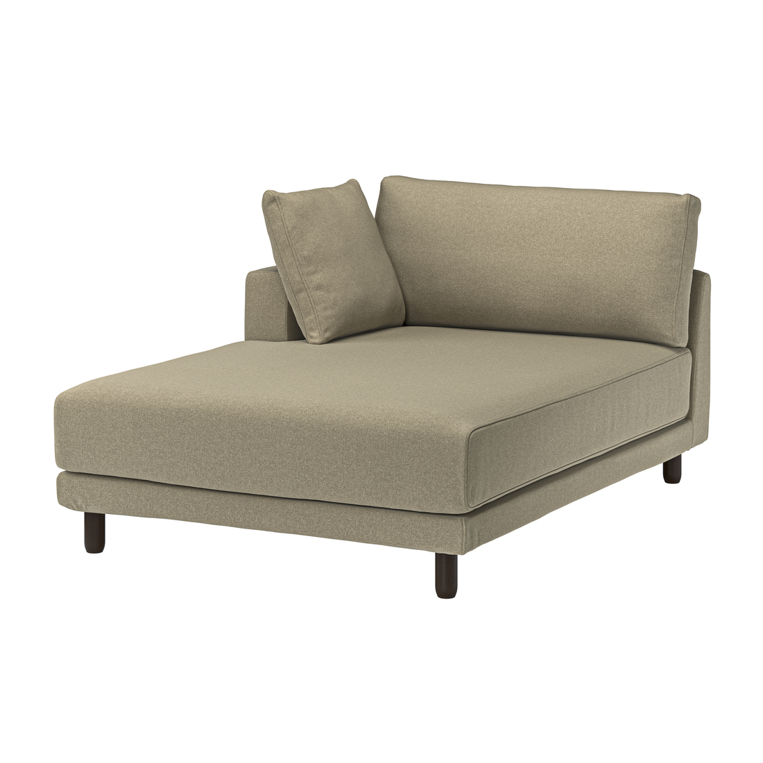 Select colour variation: with armrest left/Johanneshov brown-beige