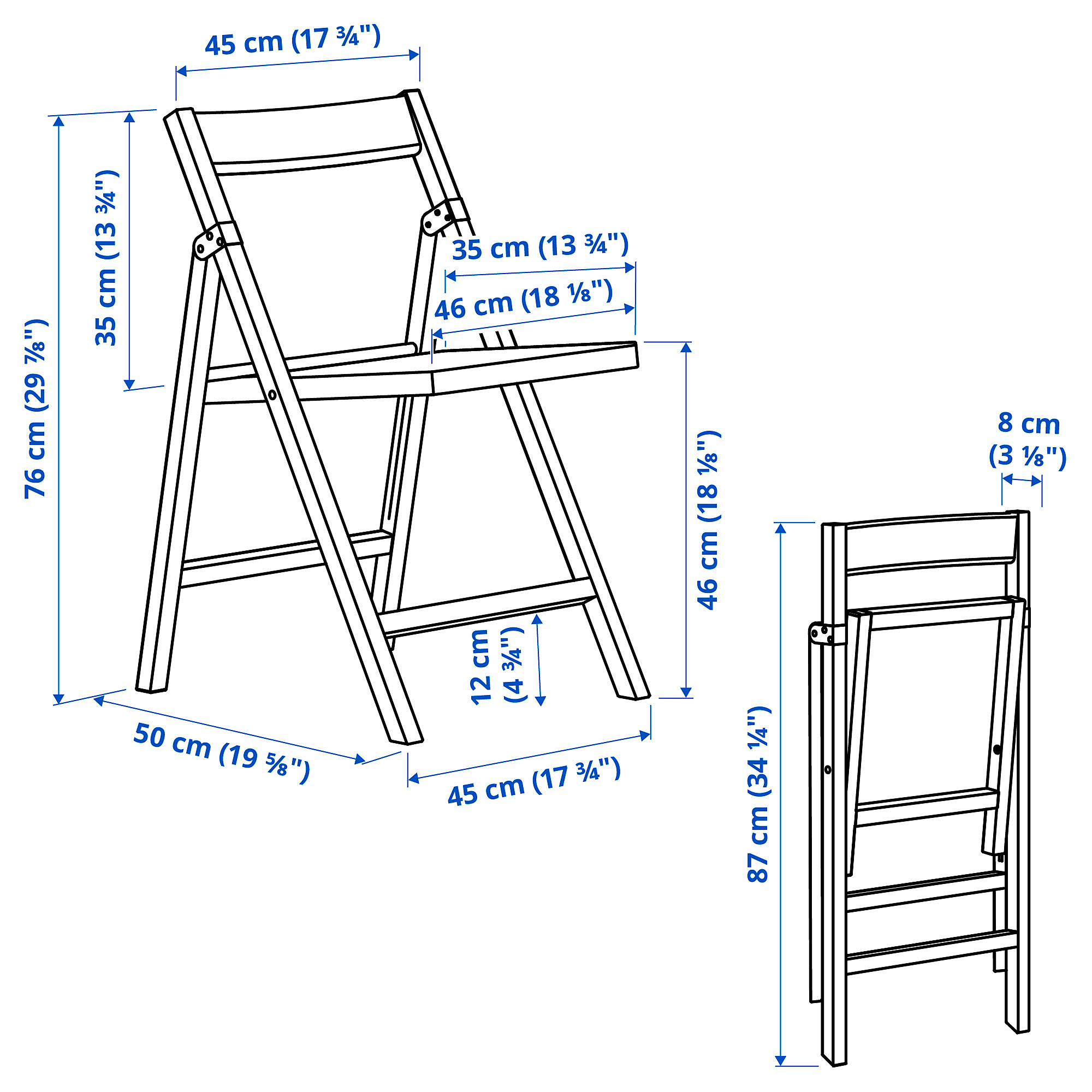IKEA PS 2026, table and 2 folding chairs. 12 of 12 open dialog