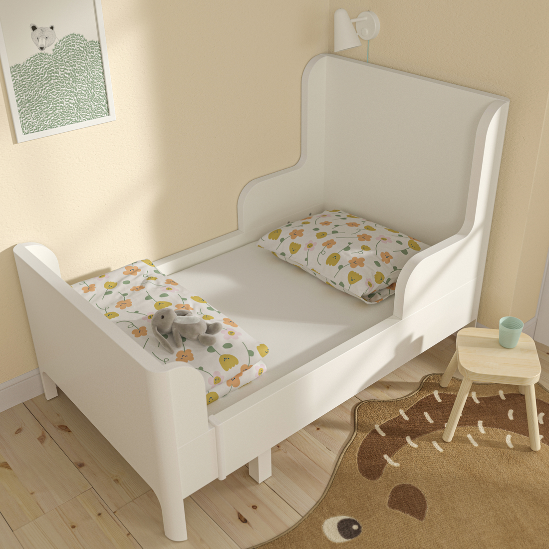BARNDRÖM, sábana ajustable de cama extensible. 2 de 4 abrir diálogo