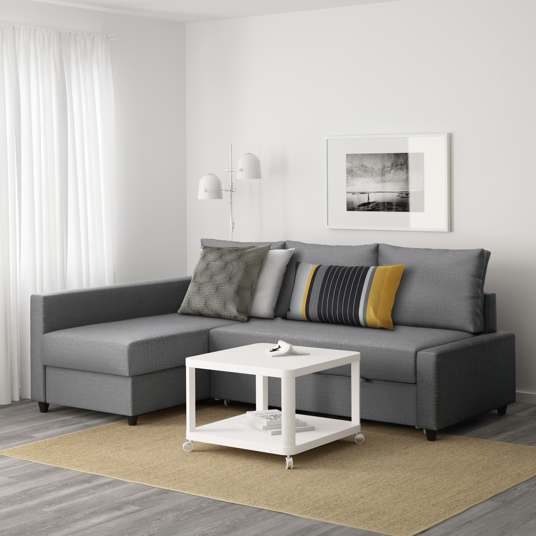 FRIHETEN, sofá cama 3 plazas con chaiselongue. 2 de 12 abrir diálogo