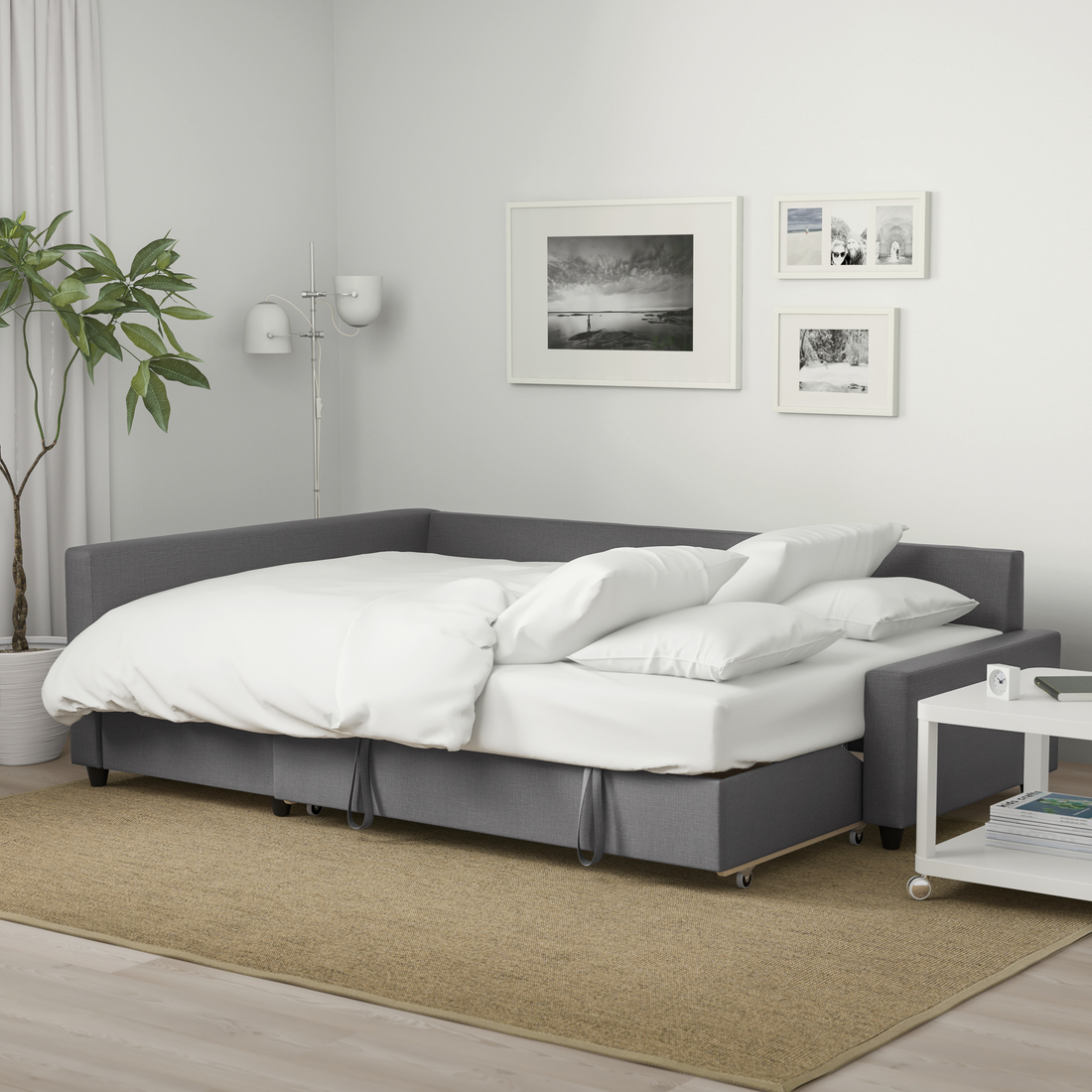 FRIHETEN, sofá cama 3 plazas con chaiselongue. 3 de 12 abrir diálogo