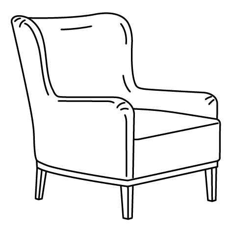FAGERBACKEN frame, armchair 