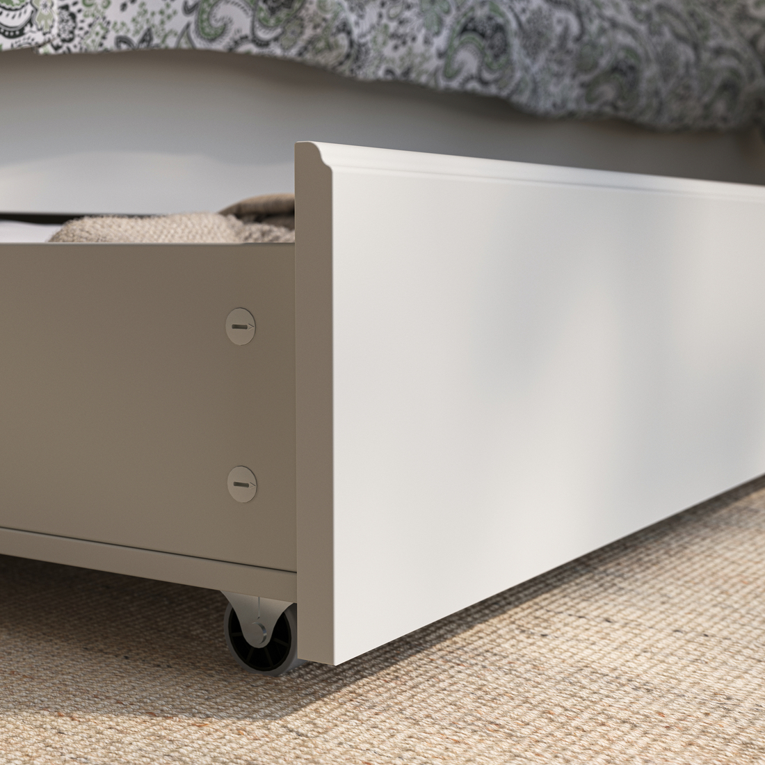 FÅGELFJÄLLET, underbed storage drawers. 2 of 4 open dialog