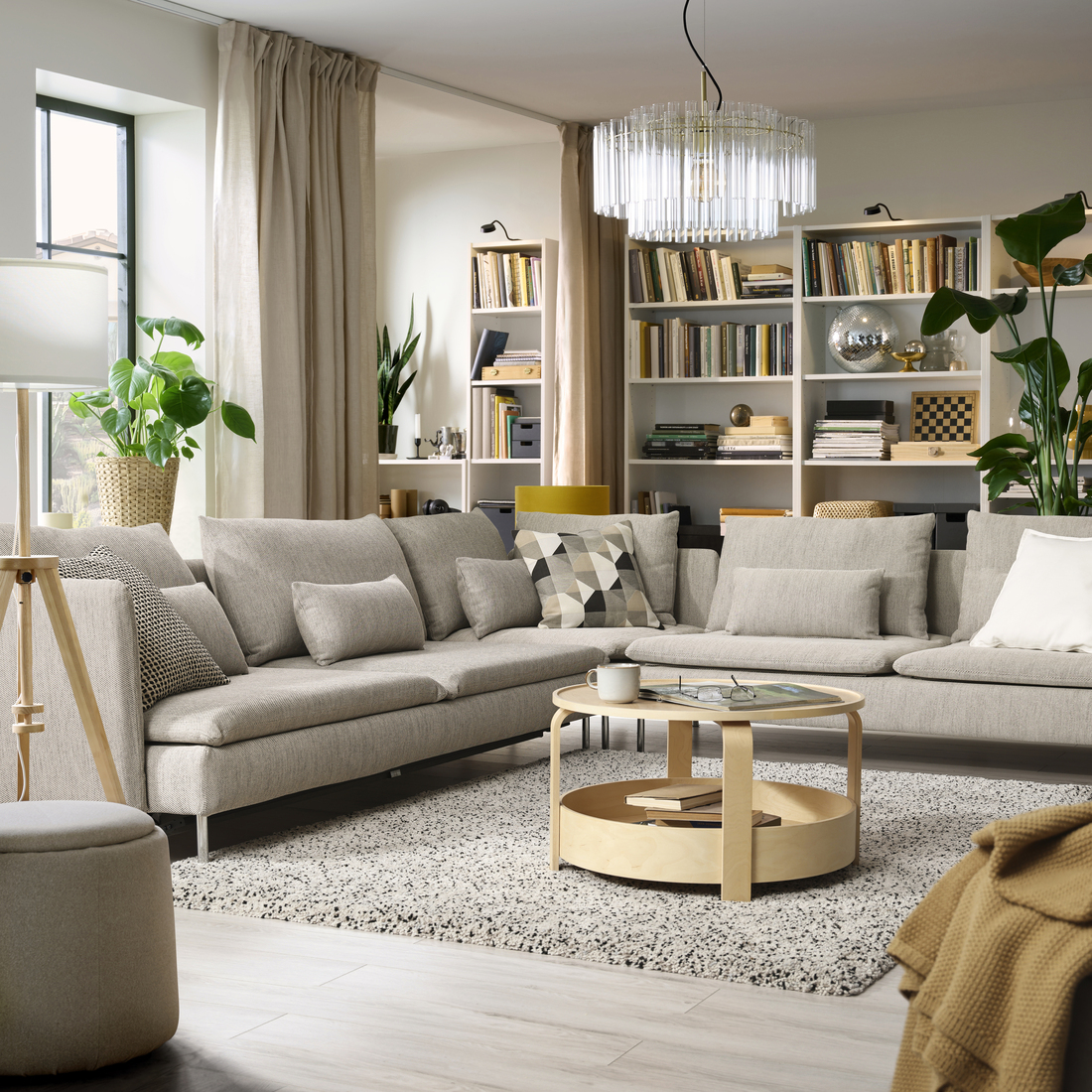 SÖDERHAMN, 6 seat corner sofa bed. 6 of 10 open dialog