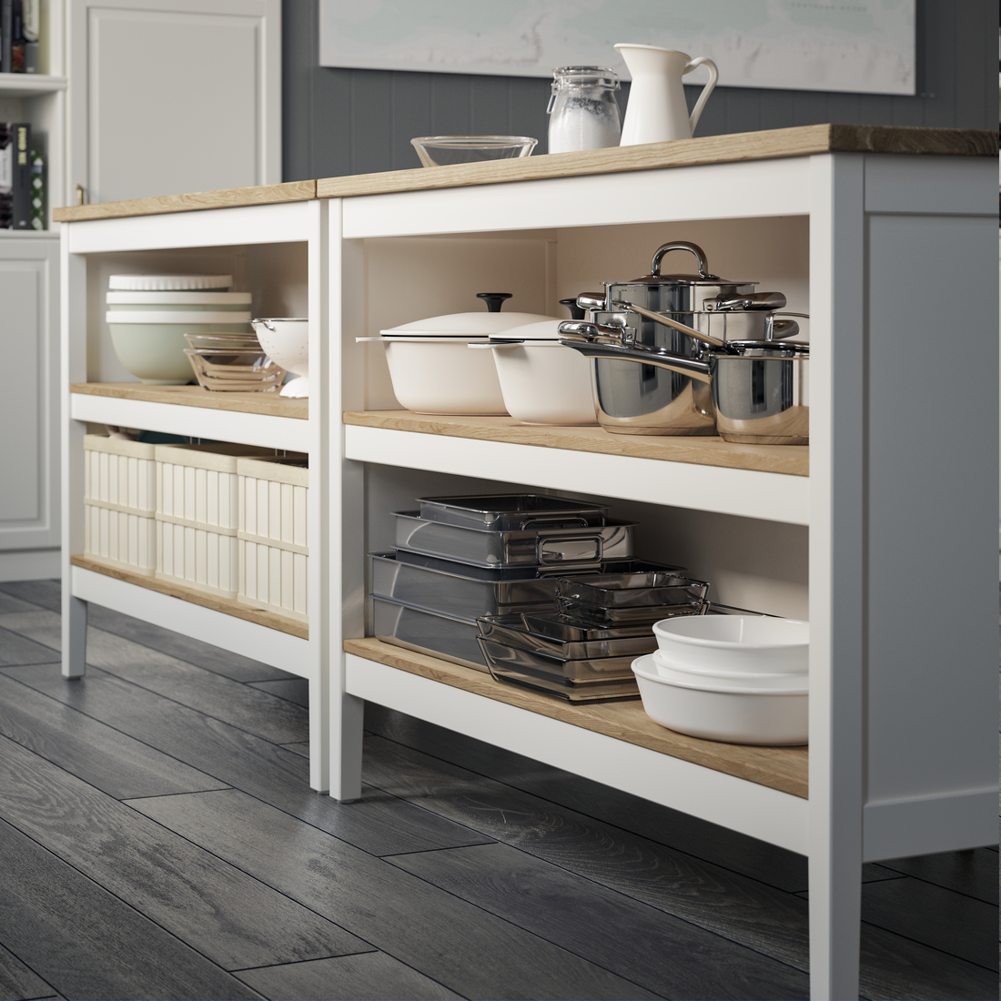 TORNVIKEN, kitchen island. 3 of 5 open dialog