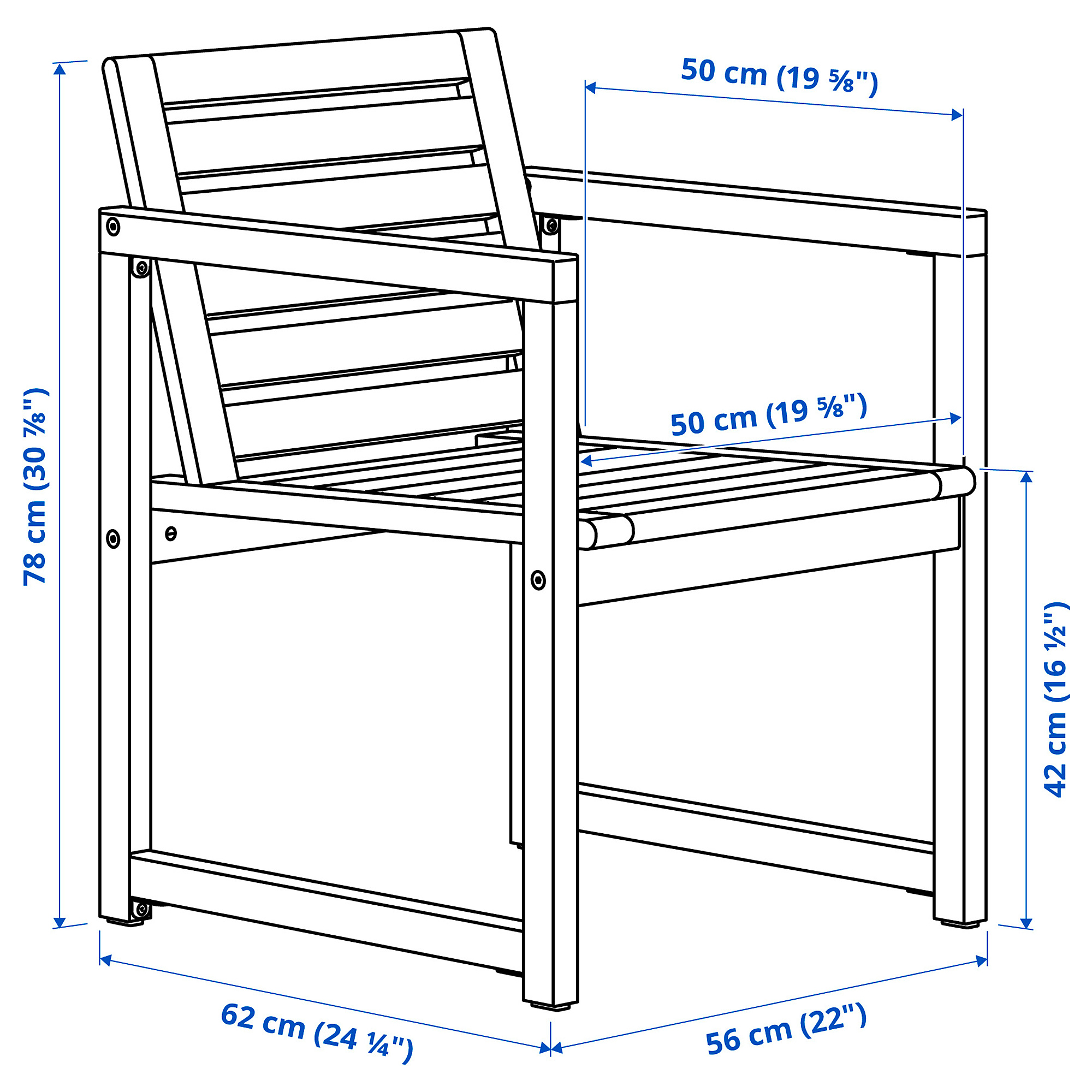 NÄMMARÖ, exterior silla con reposabrazos. 3 de 3 abrir diálogo