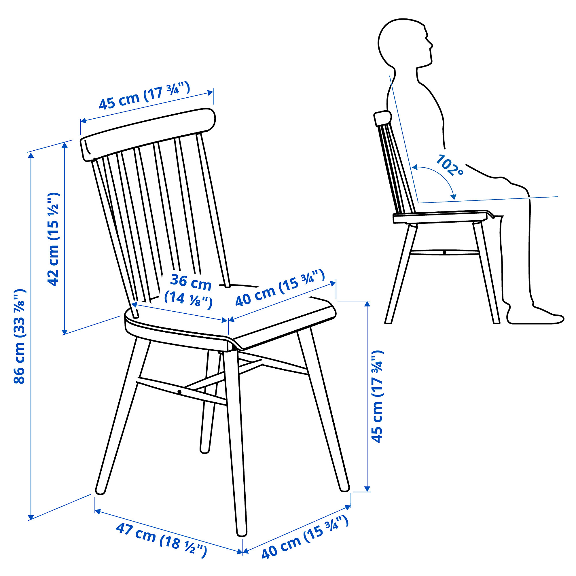 IKEA PS 2026 / HÖGVED, round table and 4 chairs. 6 of 6 open dialog