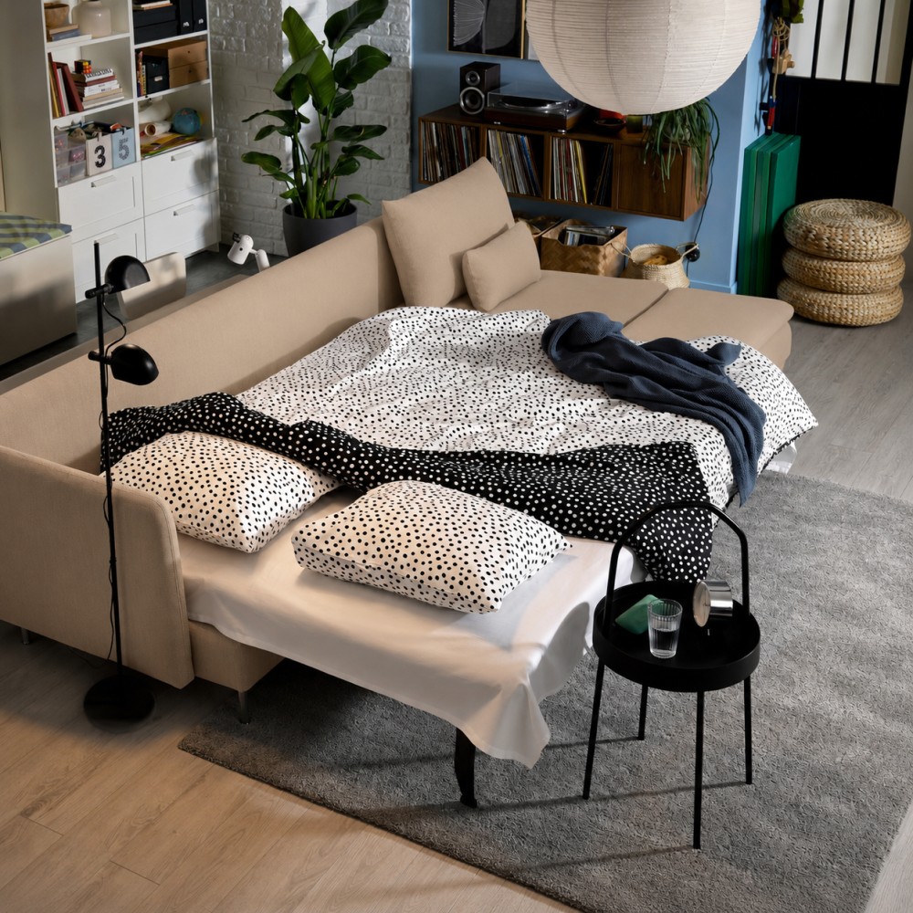 SÖDERHAMN, 4 seat sofa bed with chaise longue. 3 of 7 open dialog