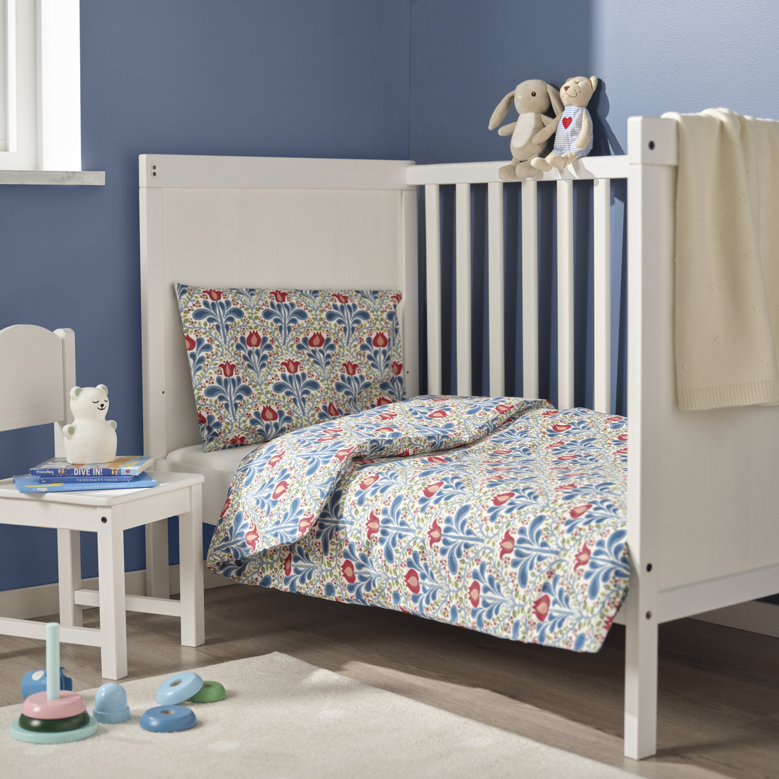 SÄTERVIDE, duvet cover with 1 pillowcase for crib. 2 of 8 open dialog