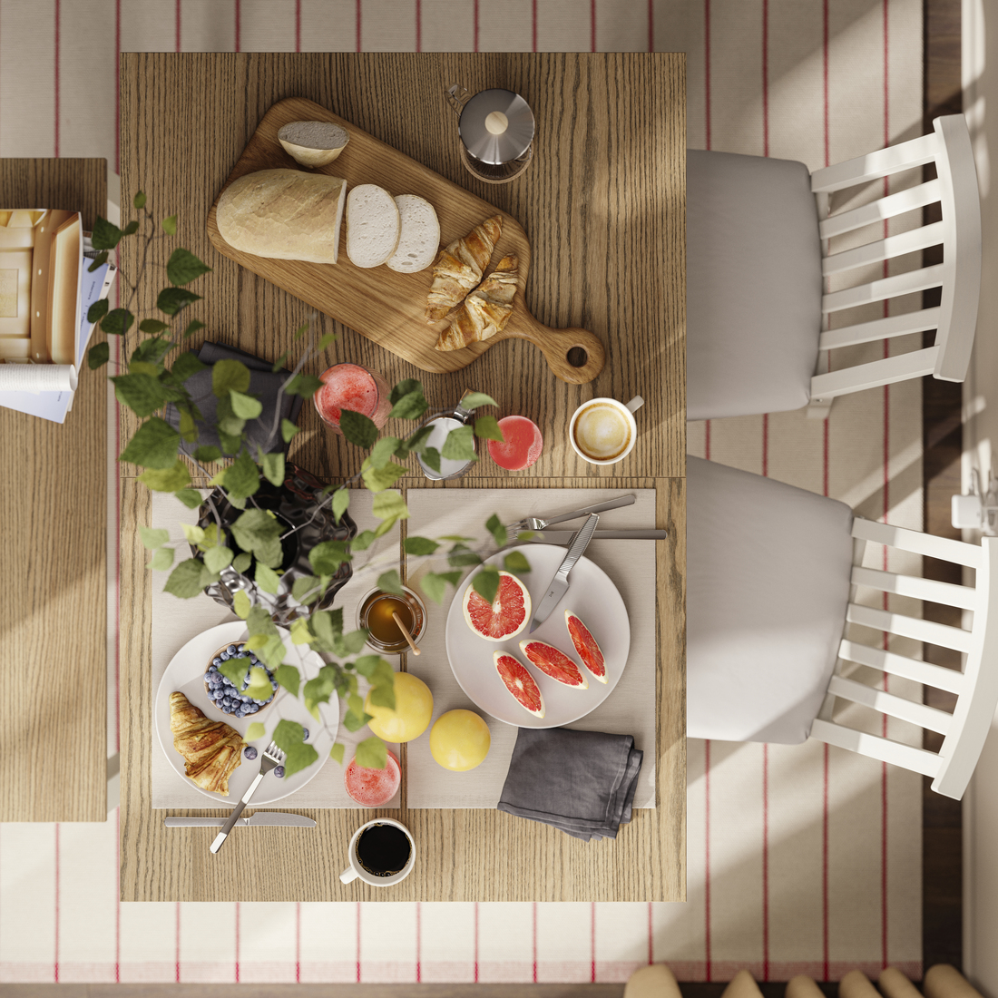 ÅLHULT, mesa de comerdor extensible. 5 de 9 abrir diálogo
