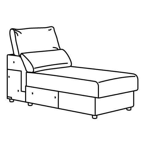 MALMKÖPING módulo de chaiselongue 