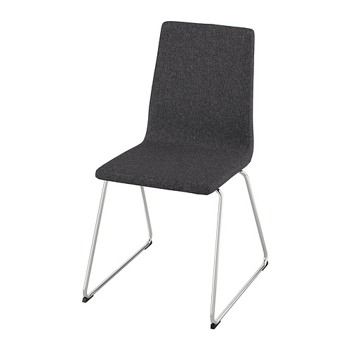Select colour variation: Lillånäs chrome plated / Gunnared dark gray