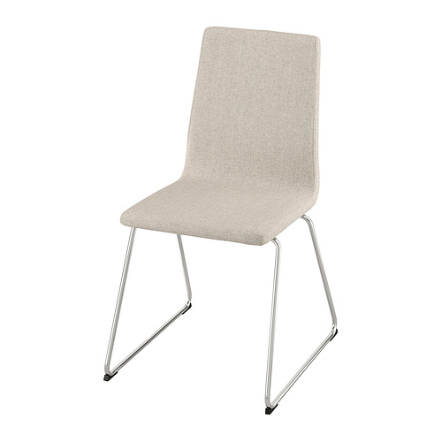 Select colour variation: Lillånäs chrome-plated / Gunnared beige