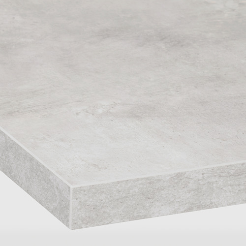 Select colour variation: Light grey concrete effect / laminate